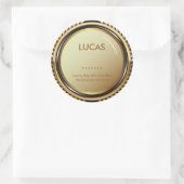 Metallic Gold- en zwarte labels (Tas)