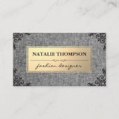 Metallic Gold / Fabric Grey / Visitekaartje (Voorkant)