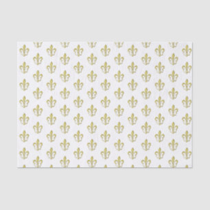 Metallic Gold French Fleur de Lis Tissue Paper Tissuepapier