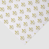 Metallic Gold French Fleur de Lis Tissue Paper Tissuepapier (Detail)