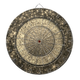 Metallic Gold Glitter Ombre Stylish Bling Luxury Dartbord