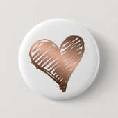 Metallic Gold Heart Button (Voorkant)
