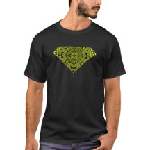 Metallic Gold Hmong Shield Embleem T-shirt