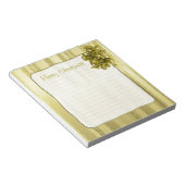 Metallic Gold-kerststrepen voor lintontwerp Notitieblok (Schuin)