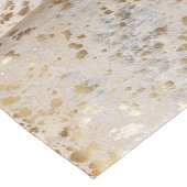 Metallic Gold Koeienhuid afdrukken Korte Tafelloper (Hoek)