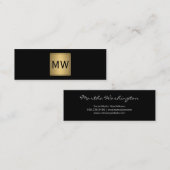 Metallic Gold Label Monogram Zwart (Voorkant / Achterkant)