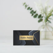 Metallic Gold Lijst Visitekaartje (Staand voorkant)