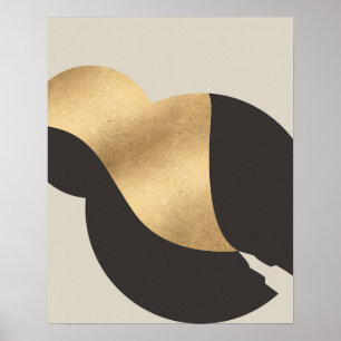 Metallic Gold look fontein Pen & Ink Art Print