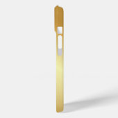 Metallic Gold Look Sjabloon Monogram gepersonalise Case-Mate iPhone Case (Achterkant / Links)