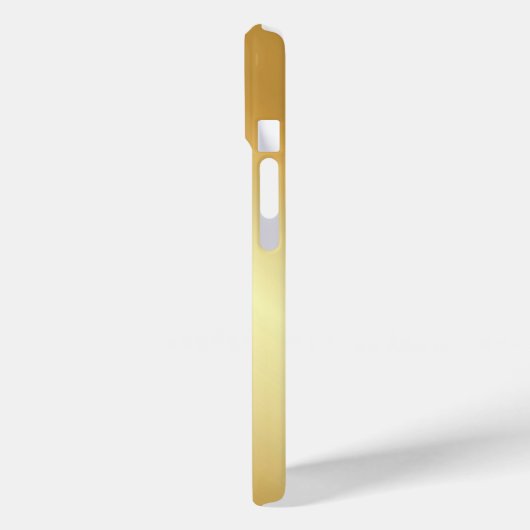 Metallic Gold Look Sjabloon Monogram gepersonalise Case-Mate iPhone Case (Achterkant / Links)