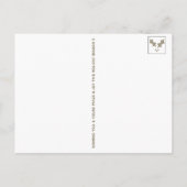 Metallic Gold Merry Fancy Lijst voor kerstmis  Briefkaart (Achterkant)