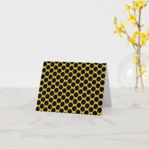 Metallic Gold met Black Dot Style Wenskaarten Kaart