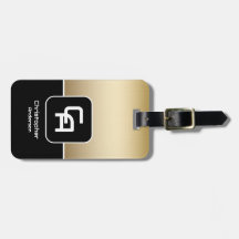 Metallic Gold Monogram