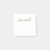 Metallic Gold Music Note gewoon een notitie post h (Voorkant)