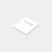 Metallic Gold Music Note gewoon een notitie post h (Schuin)