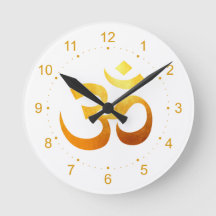 Metallic Gold Om Symbol 