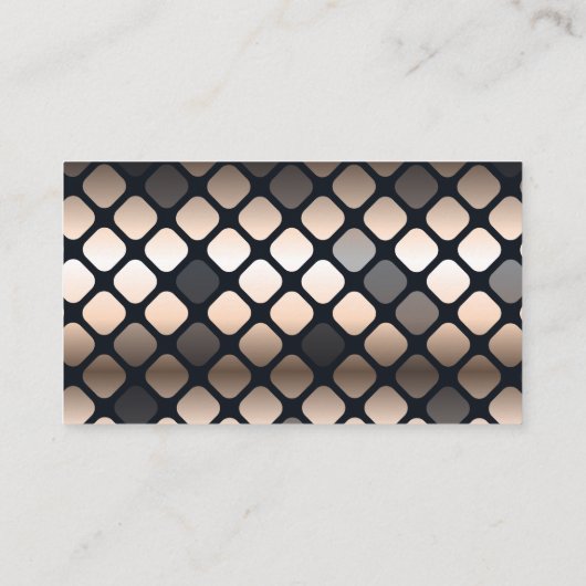 Metallic Gold Pattern | Fancy Lux Visitekaartje (Achterkant)