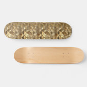 Metallic Gold Pattern Persoonlijk Skateboard (Horizontaal)