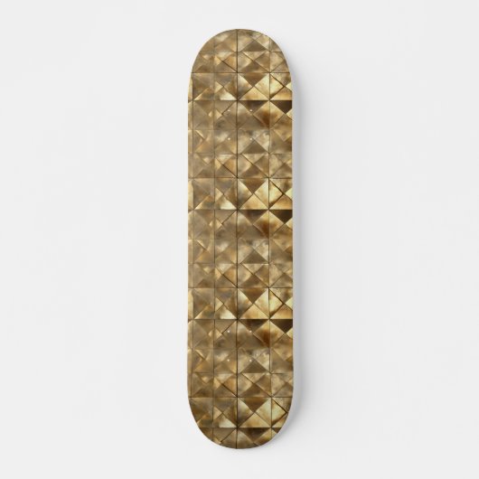 Metallic Gold Pattern Persoonlijk Skateboard (Voorkant)
