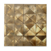 Metallic Gold Pattern Tegeltje (Voorkant)