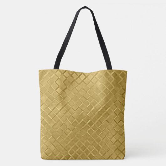 Metallic Gold Pattern Tote Bag (Achterkant)