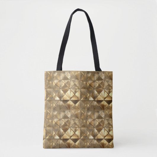 Metallic Gold Pattern Tote Bag (Voorkant)