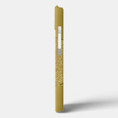 Metallic Gold print met diamanten patroon Case-Mate iPhone Case (Achterkant / Links)