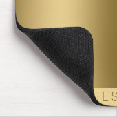 Metallic Gold Print Monogramed Muismat (Hoek)