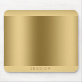 Metallic Gold Print Monogramed Muismat (Voorkant)