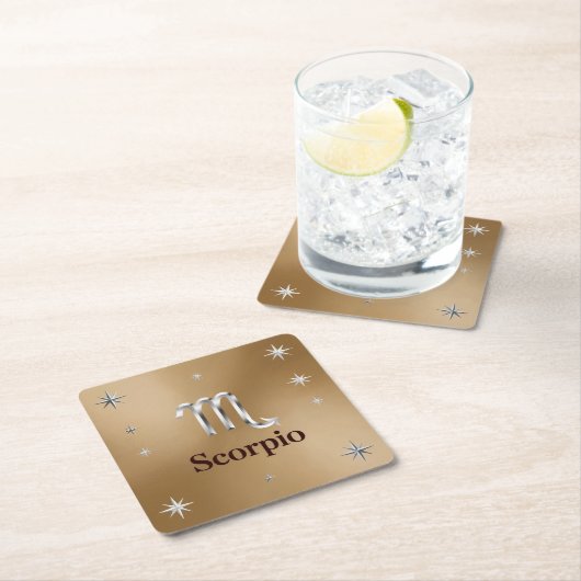 Metallic Gold Scorpio Onderzetter Set (Insitu)