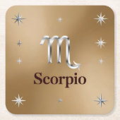 Metallic Gold Scorpio Onderzetter Set (Voorkant)