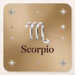 Metallic Gold Scorpio Onderzetter Set