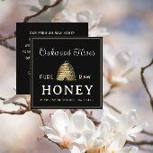 Metallic Gold  Skep Bijenkorf Bijenhouders Vierkante Visitekaartje