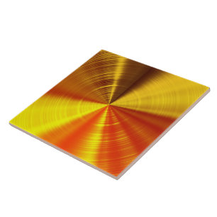 Metallic Gold Spiral Tegeltje