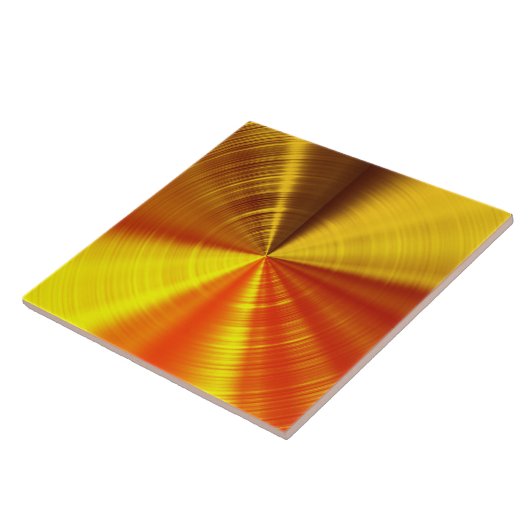 Metallic Gold Spiral Tegeltje (Zijkant)