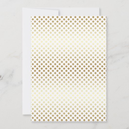 METALLIC GOLD SPOT LAYERED BIRTHDAY KAART (Achterkant)