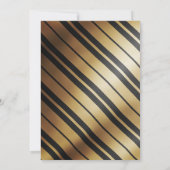 Metallic Gold Star van David Jewish Wedding Kaart (Achterkant)