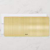 Metallic Gold Stippen Mint Cheers New Years Vakant Feestdagenkaart (Achterkant)