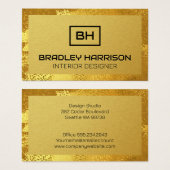 Metallic Gold Style Visitekaartje (Voorkant /achterkant)