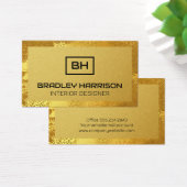 Metallic Gold Style Visitekaartje (Bureau)