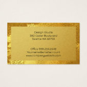 Metallic Gold Style Visitekaartje (Achterkant)