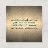 Metallic Gold Texture | Golden Shine Vierkante Visitekaartje (Achterkant)