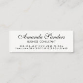 Metallic Gold Trim Cracked Background Mini Visitekaartje (Achterkant)