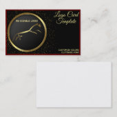 Metallic Gold Uffington-paard Visitekaartje (Voorkant / Achterkant)