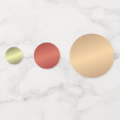 Metallic Gold Voeg je eigen tekst en foto's toe Sj Confetti (Voorkanten)