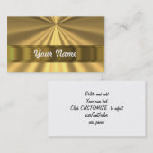 Metallic Gold-vormend Visitekaartje (Voorkant / Achterkant)