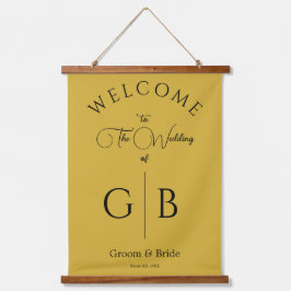 Metallic Gold Wedding Reception Entrance Hangend Wandkleed