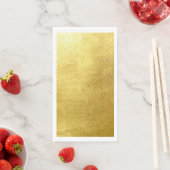 Metallic Gold White Border Wedding Servet (Insitu)