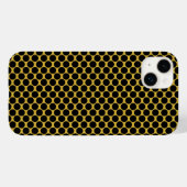 Metallic Gold with Black Dot Style Case-Mate iPhone Case (Achterkant (horizontaal))