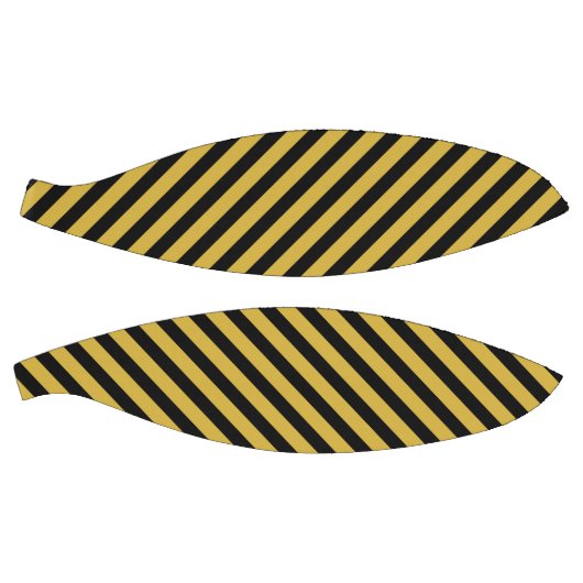 Metallic Gold with Bold Black Stripe Pattern Basketbal (Panelen)